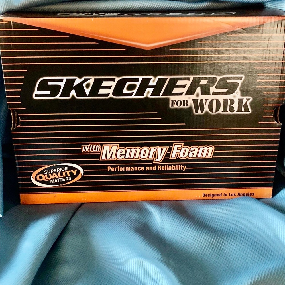 Sketcher For Work With Memory Foam SAFETY SHOES Womens, Navy , Comfortable - Picture 9 of 11